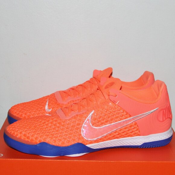 Nike React Gato IC Indoor Soccer Shoes Mens 12 Light Wild Mango - Picture 2 of 7